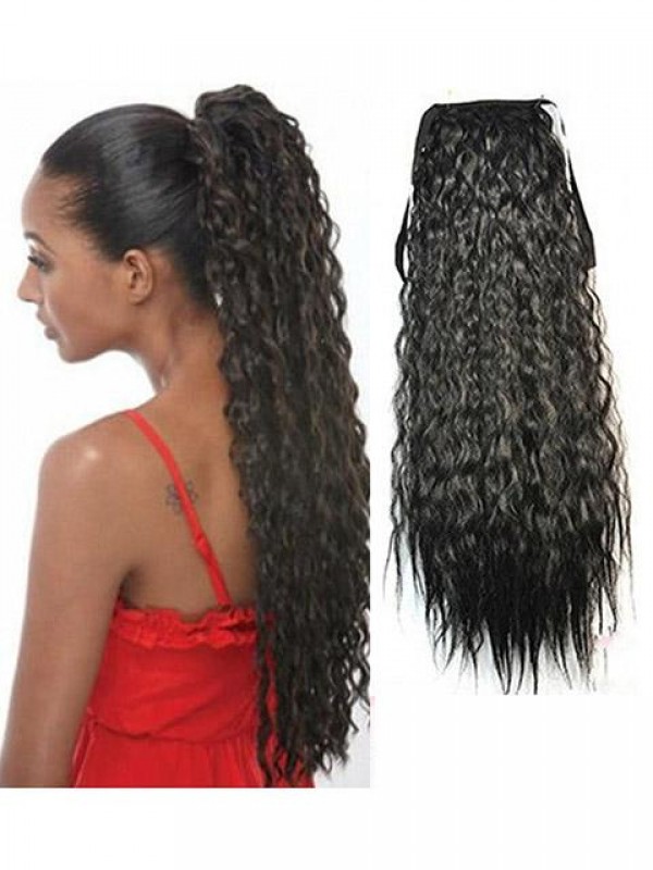 Long Deep Curly Synthetic Ponytail For Ladies