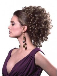 Deep Curly Clip In Big Volumen Synthetic Hair Ponytail