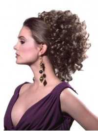 Deep Curly Clip In Big Volumen Synthetic Hair Ponytail