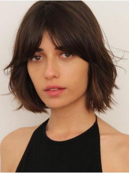 Bob Style Short Straight Lace Front Human Hair Wig...