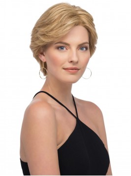 Blonde Short Straight Layered Lace Front Human Hai...