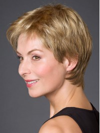 Full Lace Synthetic Straight Short Wigs
