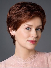 Full Lace Synthetic Straight Short Wigs