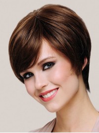 Full Lace Short Straight Synthetic Wigs