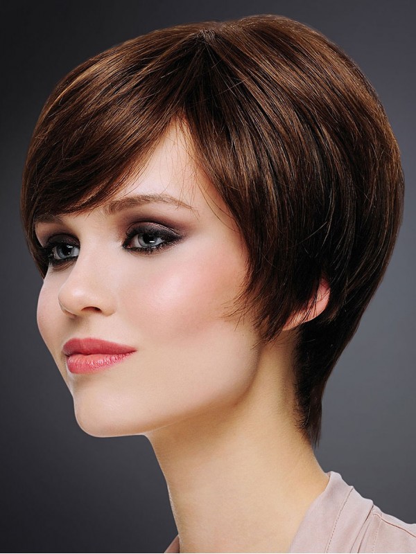 Full Lace Short Straight Synthetic Wigs