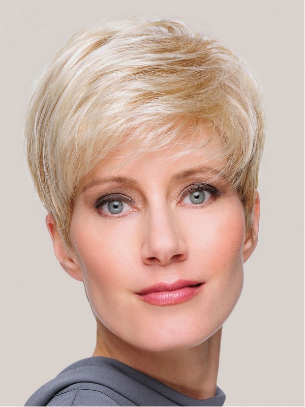 Blonde Straight Short Capless Synthetic Wigs