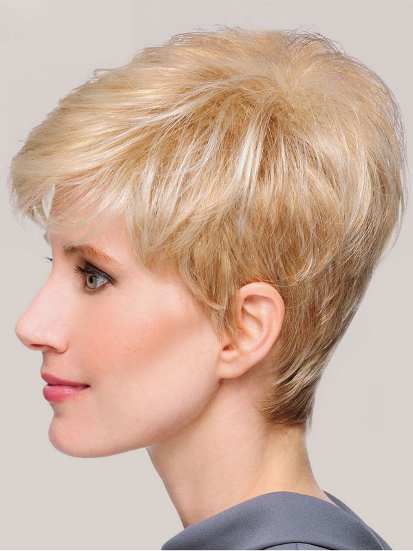 Blonde Straight Short Capless Synthetic Wigs
