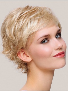 Blonde Short Straight Capless Synthetic Wigs