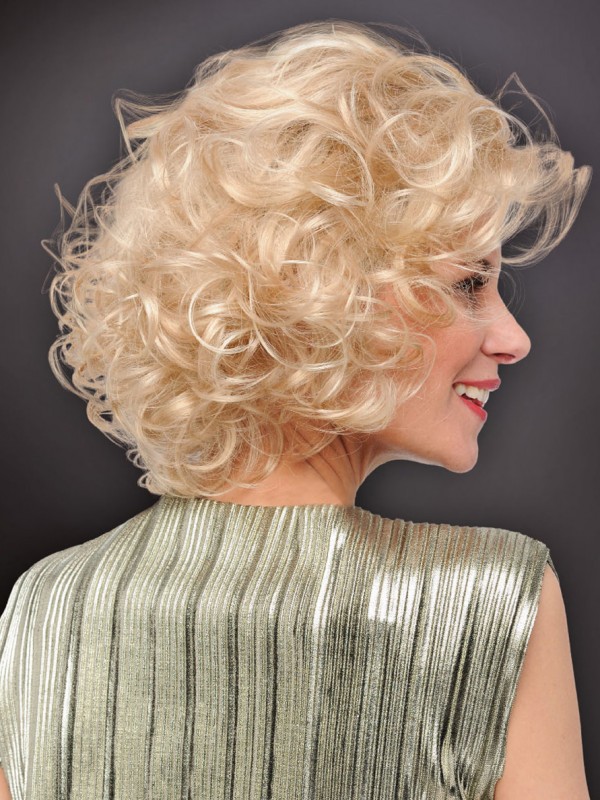 Blonde Curly Short Synthetic Capless Wigs