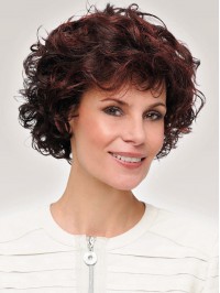 Curly Short Capless Synthetic Wigs