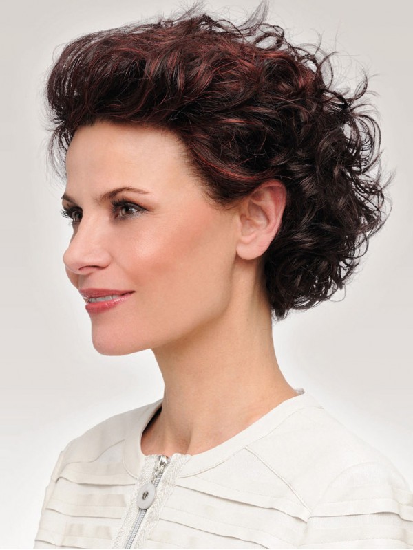 Curly Short Capless Synthetic Wigs