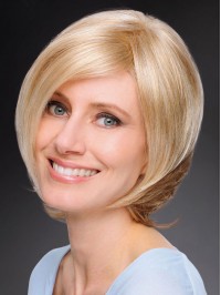 Short Straight Blonde Bob Synthetic Capless Wigs