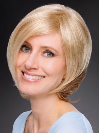 Short Straight Blonde Bob Synthetic Capless Wigs