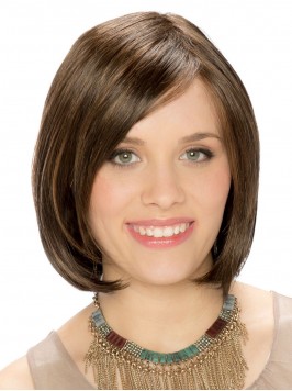 Short Straight Bob Full Lace Synthetic Wigs