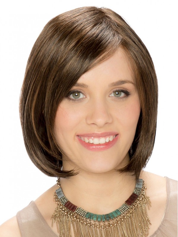 Short Straight Bob Full Lace Synthetic Wigs