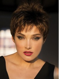 Short Straight Capless Synthetic Wig