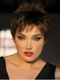 Short Straight Capless Synthetic Wig