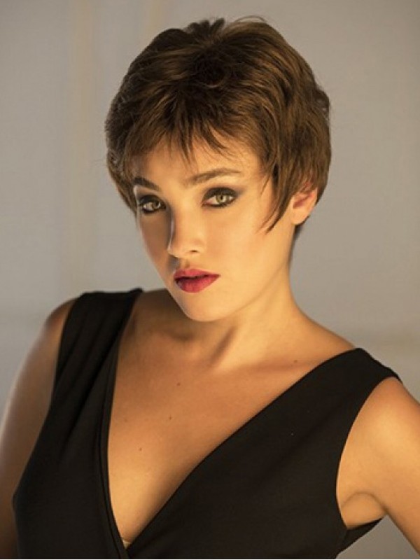 Short Straight Lace Front Synthetic Wigs