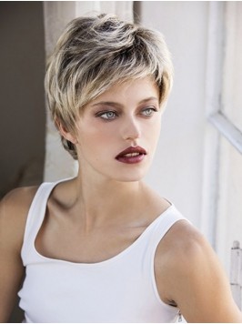 Short Wavy Synthetic Lace Front Wigs