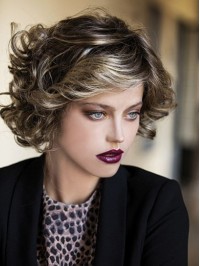 Short Wavy Capless Synthetic Wigs