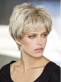 Blonde Short Straight Synthetic Capless Wigs