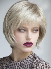 Short Straight Bob Lace Front Synthetic Wigs