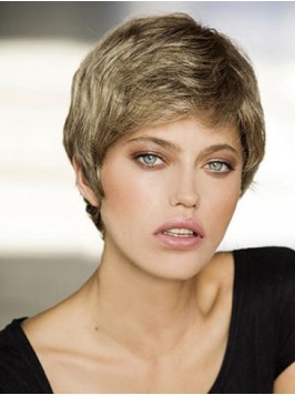 Short Straight Synthetic Capless Wig