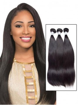 1 Bundle Virgin Straight Weave Weft Human Hair Ext...