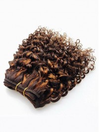 Kinky Curly 8 Inch Short Brazilian Bob Weave Weft Hair Extension