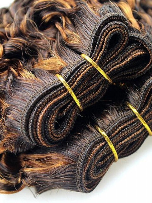 Kinky Curly 8 Inch Short Brazilian Bob Weave Weft Hair Extension