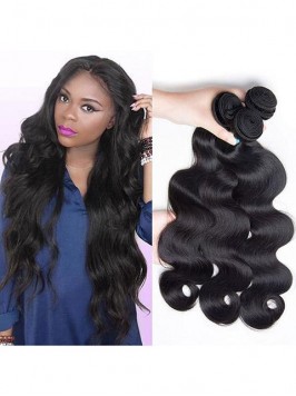 1 Bundle Body Wave Virgin Silky Remy Human Hair Ex...