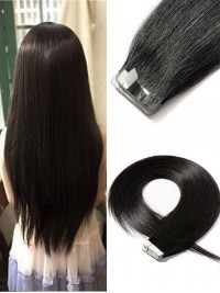 20pcs Long Straight Silky 100% Remy Human Hair Extensions