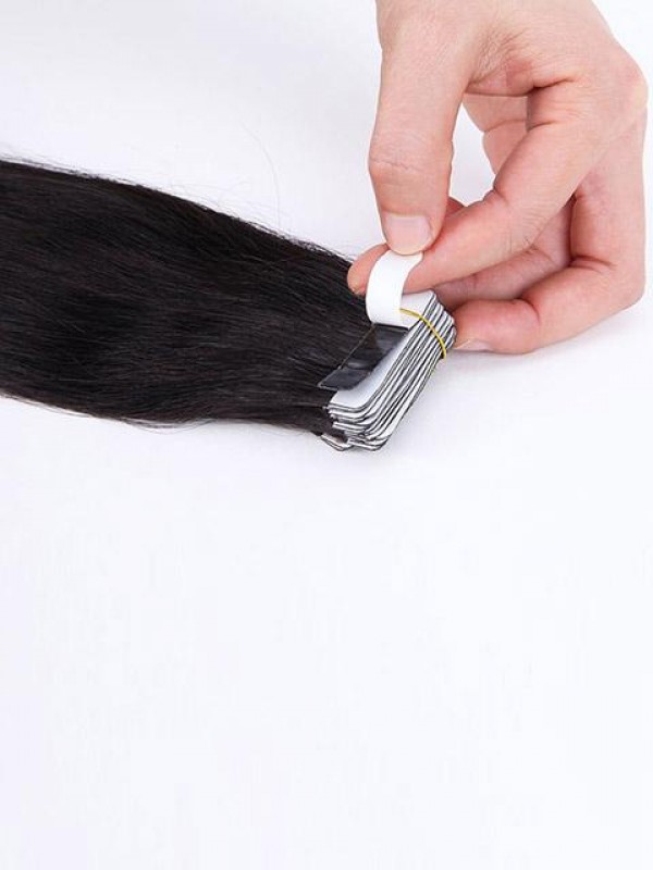 20pcs Long Straight Silky 100% Remy Human Hair Extensions