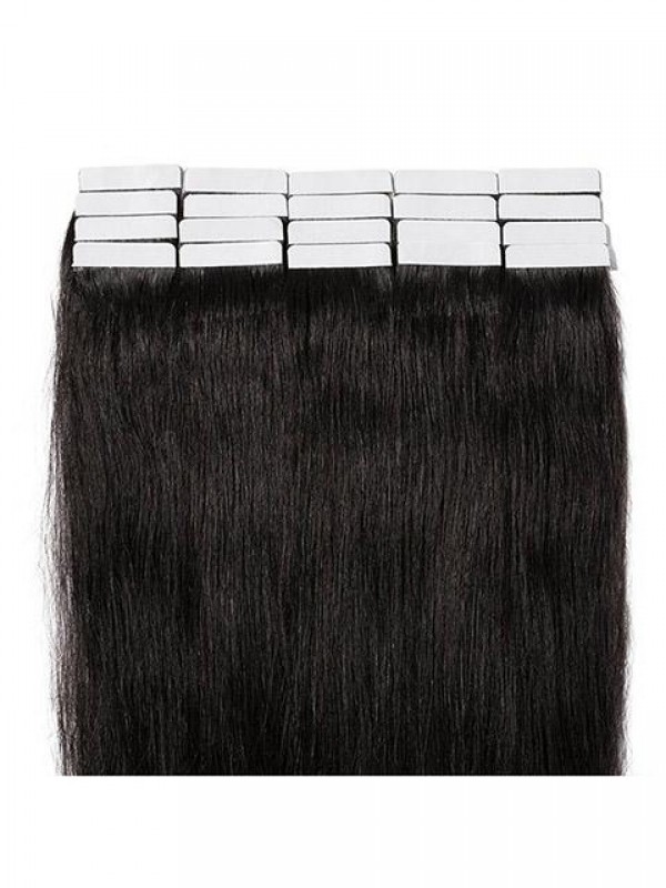 20pcs Long Straight Silky 100% Remy Human Hair Extensions