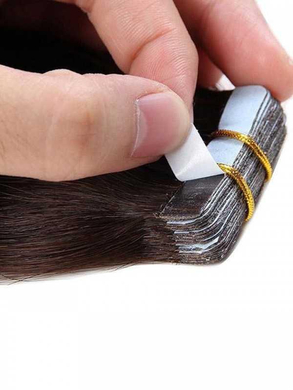 20pcs Tape In Slilky Straight Seamless Skin Weft Human Hair Extensions