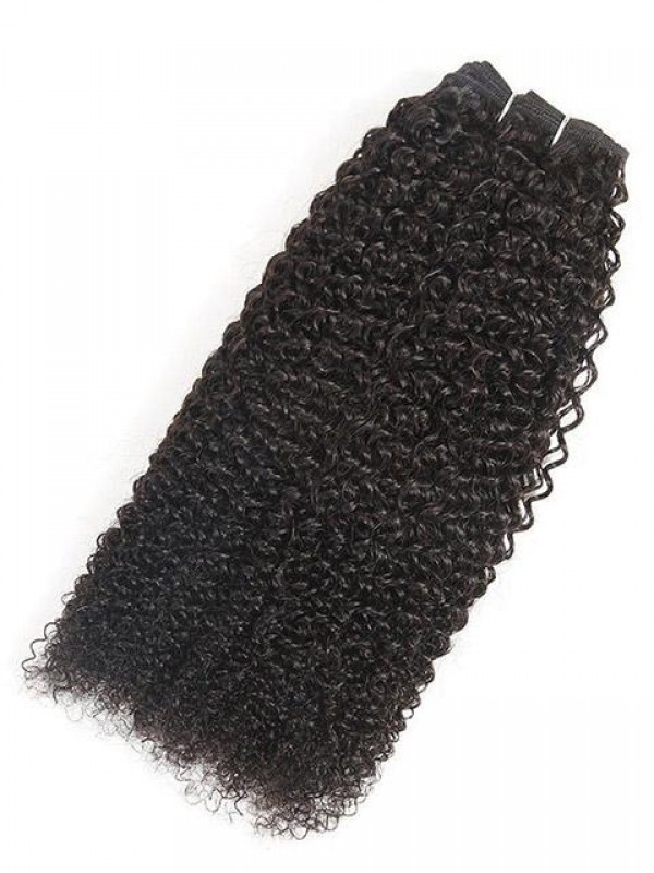 3 Bundles Medium Afro Kinkys Curly Hair Weft Extensions for Black Women