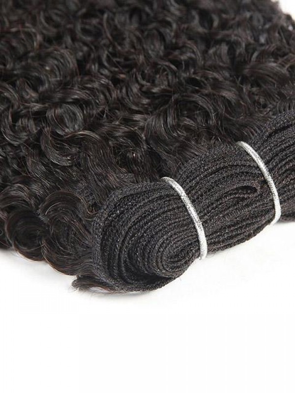 3 Bundles Medium Afro Kinkys Curly Hair Weft Extensions for Black Women