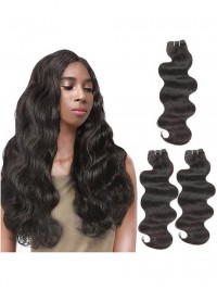 3 Bundles of Short Body Wave Hair Extensions for Black Women