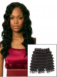 3 Bundles Short Deep Wave Human Hair Weft Hair Extensions