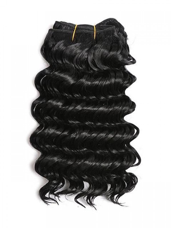 Deep Wave 2 Bundles Hair Extensions Curly Synthetic Hair Wefts