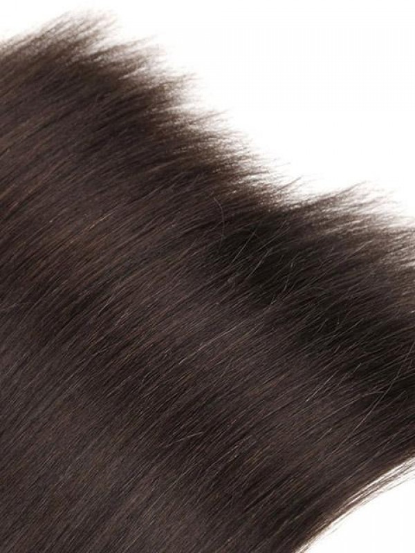 Sleek 4 Bundles Natural Yaki Human Hair Weave Hair Weft Extensions