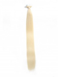 20pcs 50g Straight Tape In Hair Extensions Lightest Blonde 100% Virgin Hair