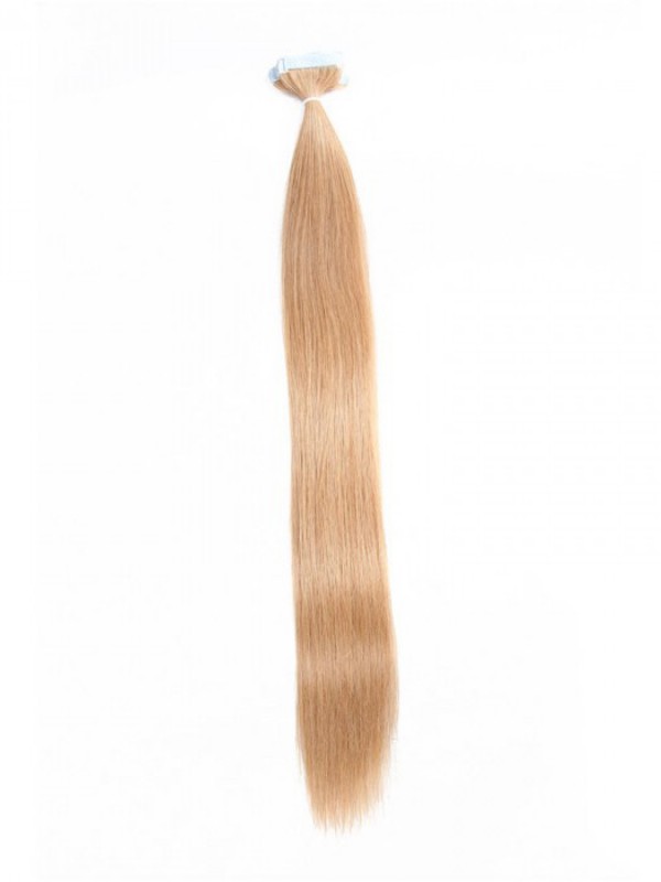 20pcs 50g Strawberry Blonde Straight Tape In Hair Extensions